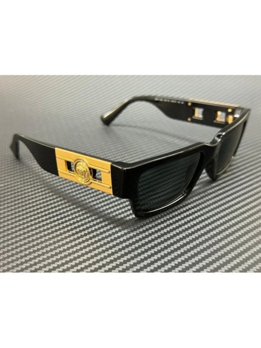 New Versace Men Black Sunglasses 54-18-140
